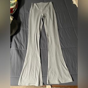 Light blue lululemon align flare leggings